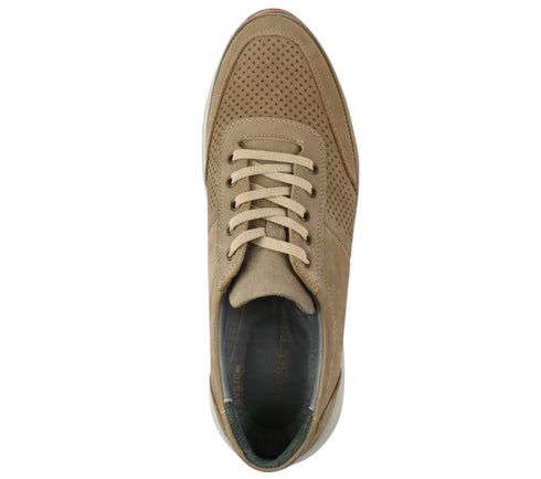 Pantofi sport, barbati, GORETTI, B68-835 bej, piele nabuc